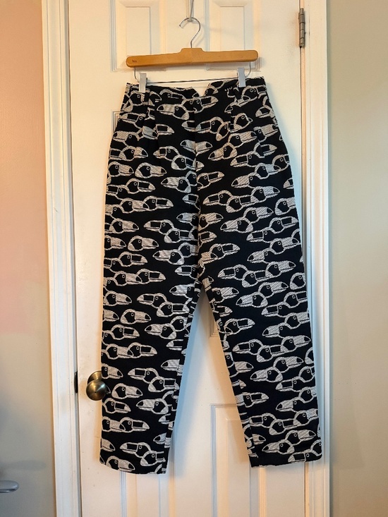 Henrik Vibskov Pants - Henrik Vibskov Toucan print High-Waisted Pants